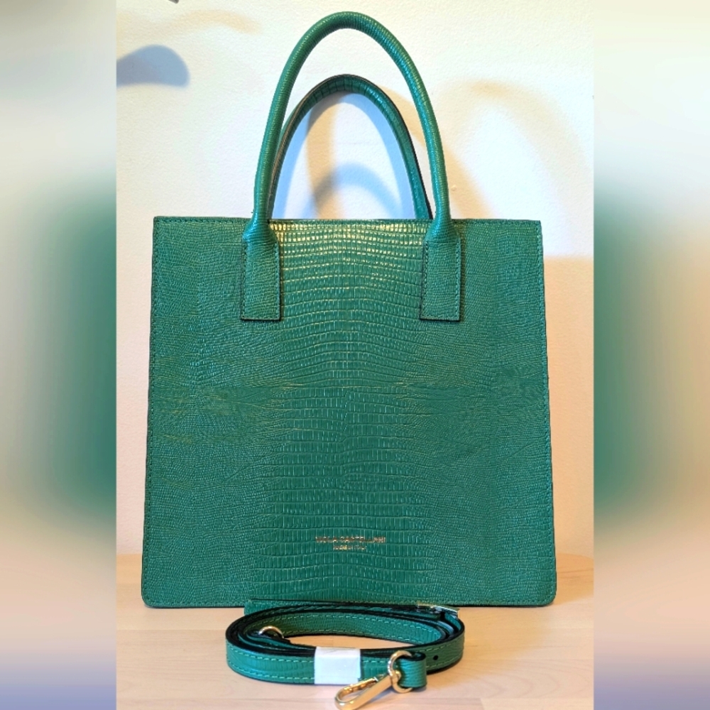VIOLA CASTELLANI Gorgeous Green Tote Bag